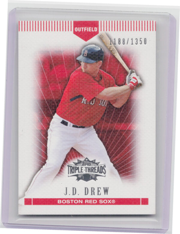 2007 Topps Triple Threads J.D. Drew SN1350 #44 Sox