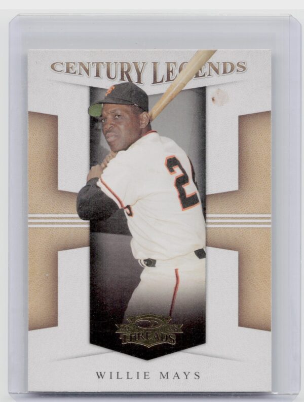 2008 Donruss Threads Willie Mays #CL-2 Giants Century Legends