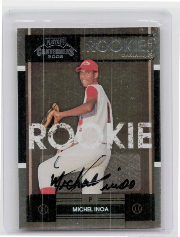 2008 Playoff Contenders Michel Inoa AU #106 Athletics