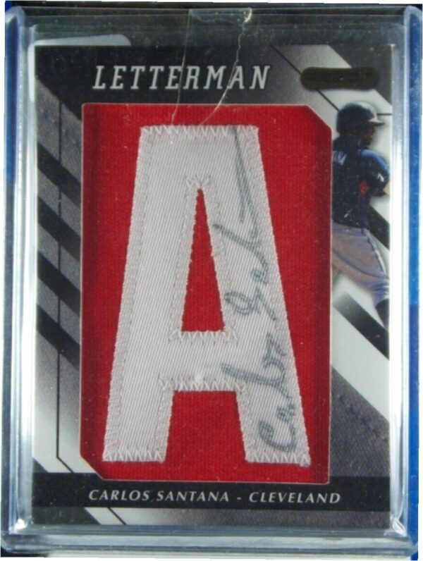 2008 Razor Letterman Carlos Santana AU #CAS-A1 Indians