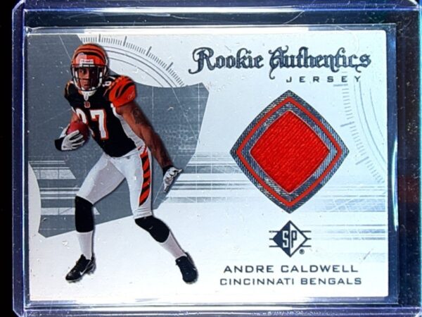 2008 SP Authentic Andre Caldwell JSY #RA-3 Bengals Rookie Authentics Jerseys