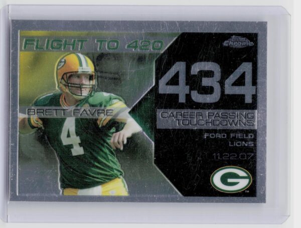 2008 Topps Chrome Brett Favre #BFC-434 Packers Brett Favre Collection
