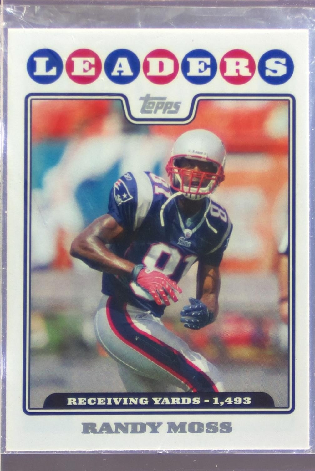 2008 Topps Randy Moss #293 Patriots