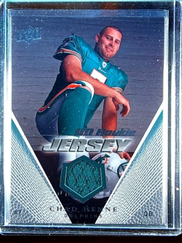 2008 Upper Deck Chad Henne JSY #UDRJ-CH Dolphins UD Rookie Jerseys