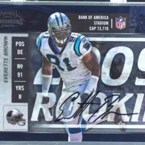2009 Playoff Contenders Everette Brown Auto RC #163 Panthers