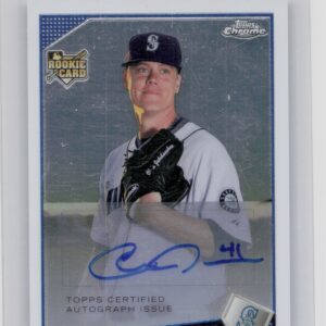 2009 Topps Chrome Chris Jakubauskas AU #243 Mariners