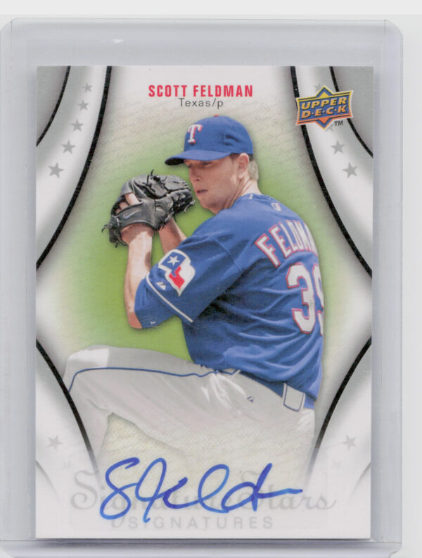 2009 Upper Deck Signature Stars Scott Feldman AU #134 Rangers