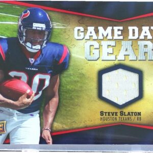 2009 Upper Deck Steve Slaton JSY #NFL-SL Texans Game Day Gear