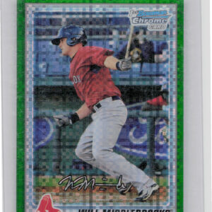 2010 Bowman Chrome Will Middlebrooks #BCP179 Sox Prospects Green X Fractors