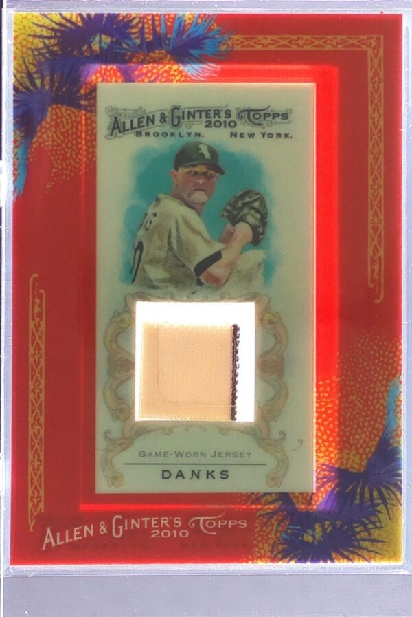 2010 Topps Allen & Ginter John Danks JSY #AGR-JD Sox Framed Mini Relics