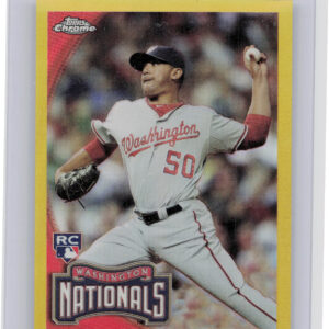 2010 Topps Chrome Jesse English Gold Refractors SN50 #203 Nationals