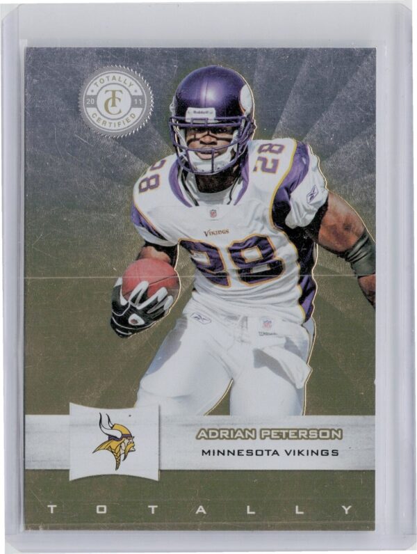 2011 Panini Totally Certified Adrian Peterson Gold SN25 #73 Vikings