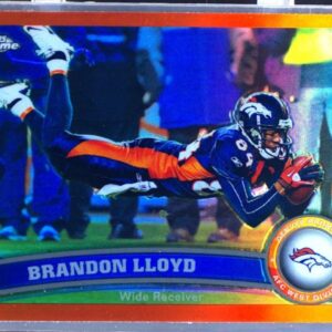 2011 Topps Chrome Brandon Lloyd Orange Refractors #162 Broncos
