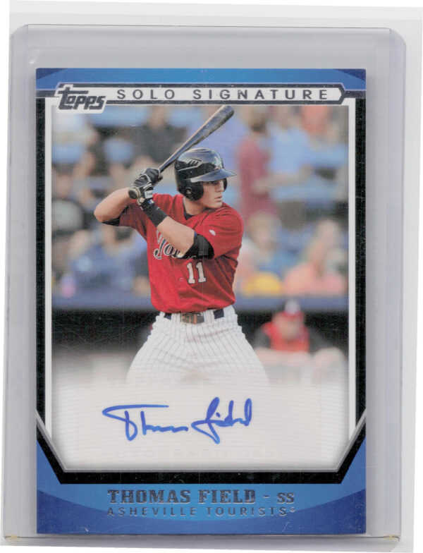 2011 Topps Pro Debut Thomas Field AU #SSA-TF Tourists Solo Signatures