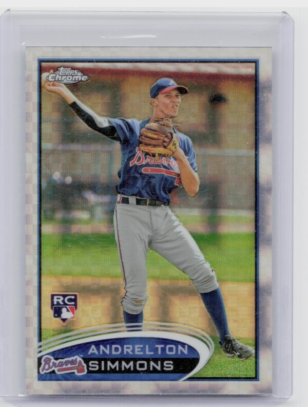 2012 Topps Chrome Andrelton Simmons X Fractors #182 Braves