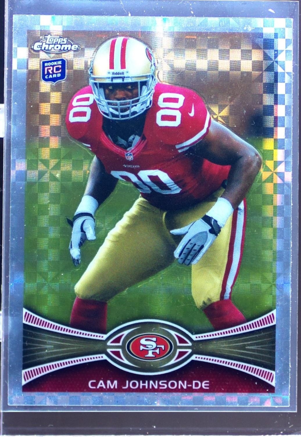 2012 Topps Chrome Cam Johnson Xfractors RC #159 49ers