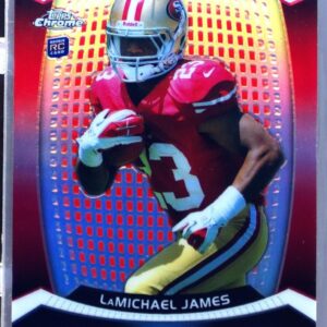 2012 Topps Chrome LaMichael James RC #RZDC-21 49ers Red Zone Rookies Refractors