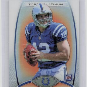 2012 Topps Platinum Andrew Luck Orange Refractor #150 Colts