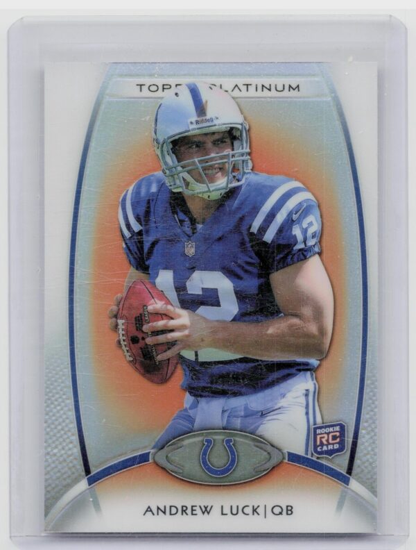 2012 Topps Platinum Andrew Luck Orange Refractor #150 Colts