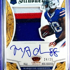 2013 Crown Royale Marquise Goodwin Green AUTO /25 JSY #225 Bills