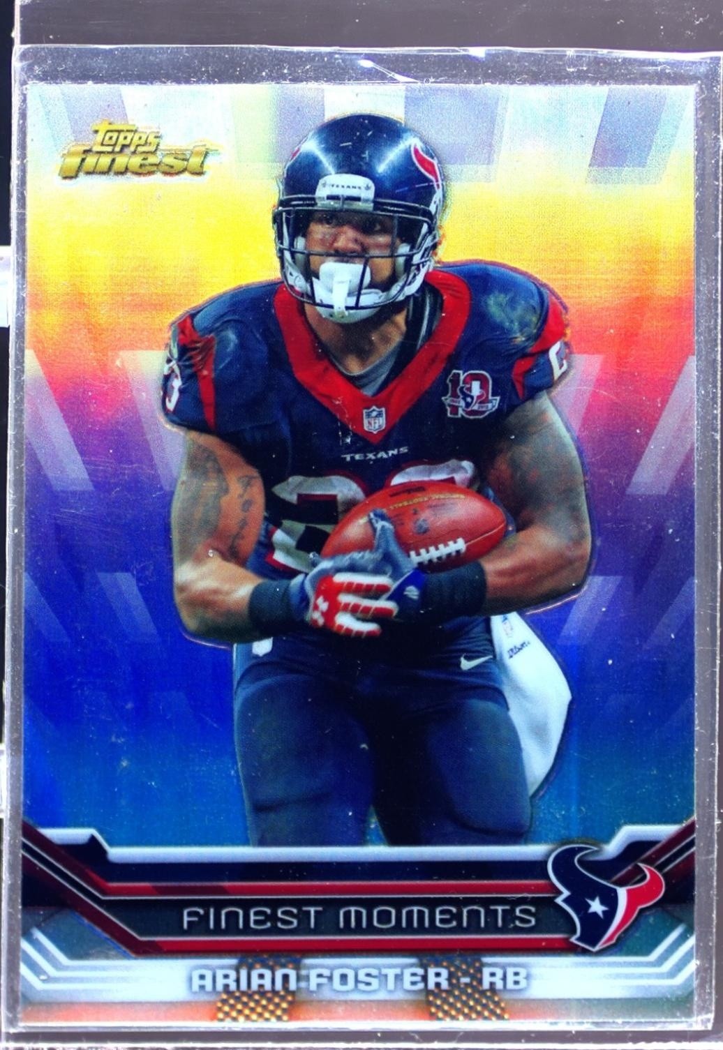 2013 Finest Arian Foster #FM-AF Texans Moments Refractors