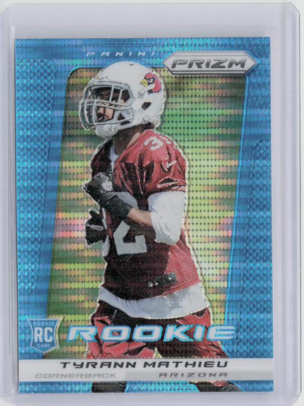 2013 Panini Prizm Tyrann Mathieu Prizms Blue Pulsar #296 Cardinals