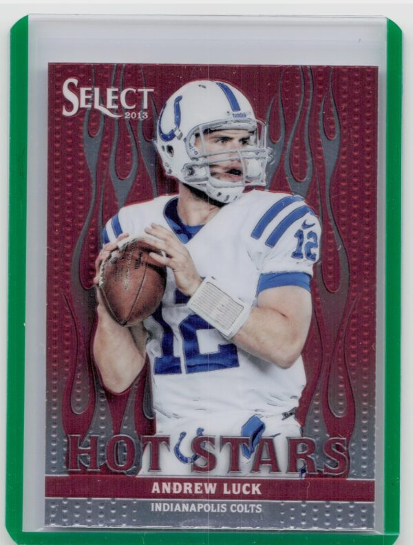 2013 Panini Select Andrew Luck #9 Colts Hot Stars Red