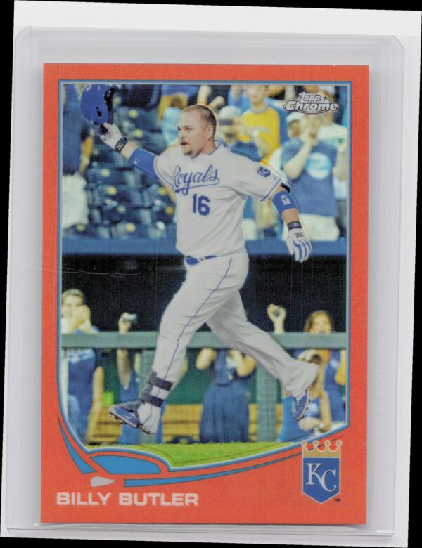 2013 Topps Chrome Billy Butler Orange Refractors #44 Royals