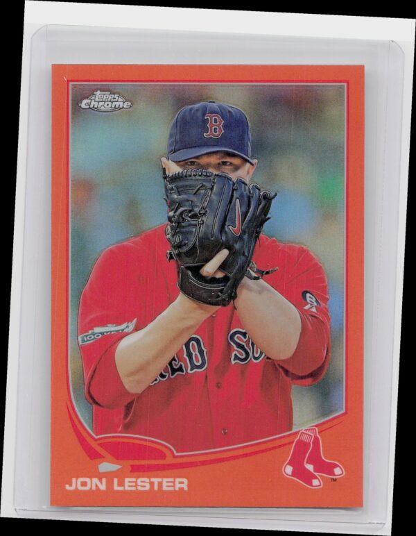 2013 Topps Chrome Jon Lester Orange Refractors #111 Sox
