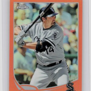 2013 Topps Chrome Paul Konerko Orange Refractors #68 Sox