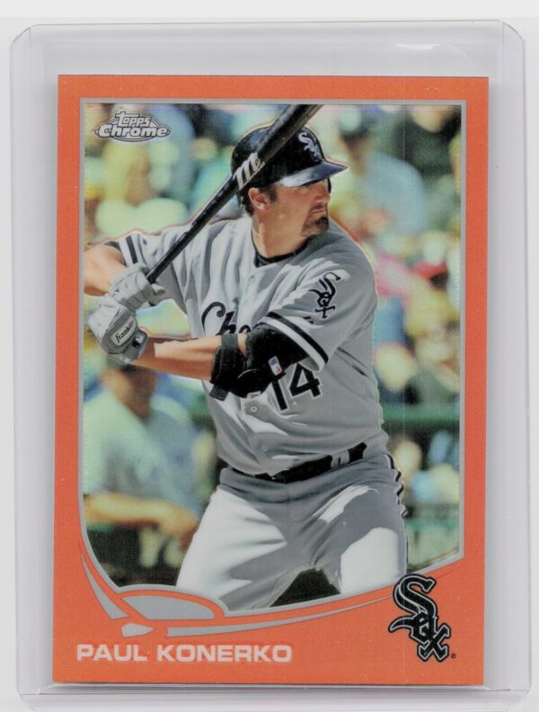 2013 Topps Chrome Paul Konerko Orange Refractors #68 Sox