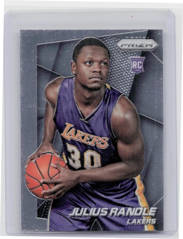 2014-15 Prizm Julius Randle Prizms Blue and Green Mosaic #257 Lakers
