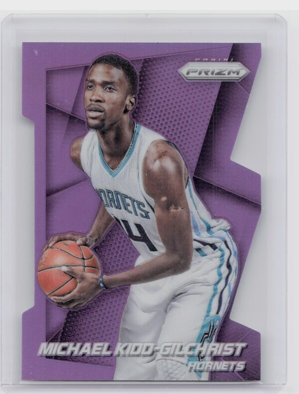 2014-15 Prizm Michael Kidd-Gilchrist Prizms Purple Die Cut /139 #148 Hornets