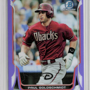 2014 Bowman Chrome Paul Goldschmidt Purple Refractor SN150 #44 Diamondbacks