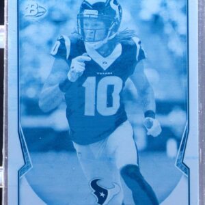 2014 Bowman DeAndre Hopkins Veterans Printing Plates Cyan 1/1 #51 Texans