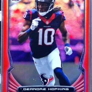 2014 Bowman DeAndre Hopkins Veterans Rainbow Red /25 #51 Texans