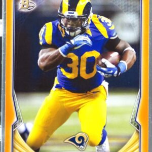 2014 Bowman Zac Stacy Veterans Orange /50 #8 Rams