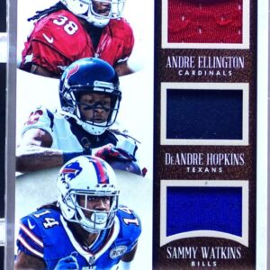 2014 Immaculate Andre Ellington / DeAndre Hopkins / Sammy Watkins /99 JSY #3-CLE