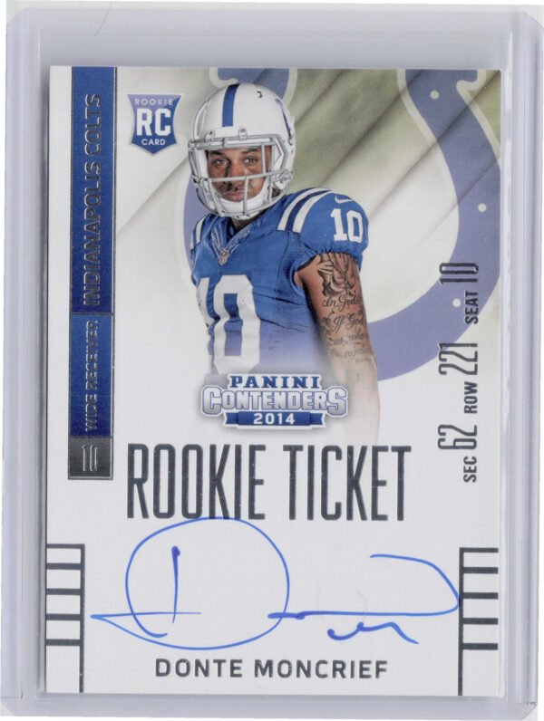 2014 Panini Contenders Donte Moncrief AU RC #216 Colts