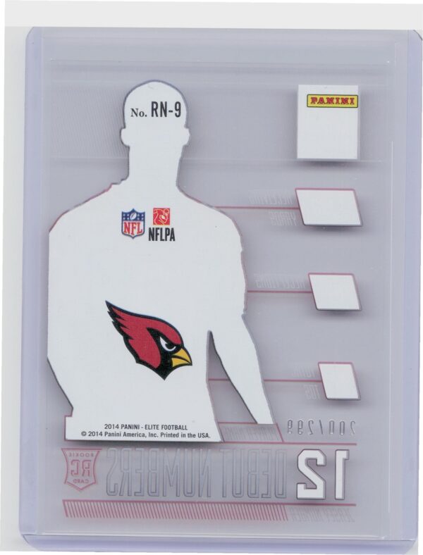 2014 Panini Elite John Brown /299 #RN9 Cardinals Rookie Debut Numbers - Image 3