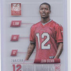 2014 Panini Elite John Brown /299 #RN9 Cardinals Rookie Debut Numbers
