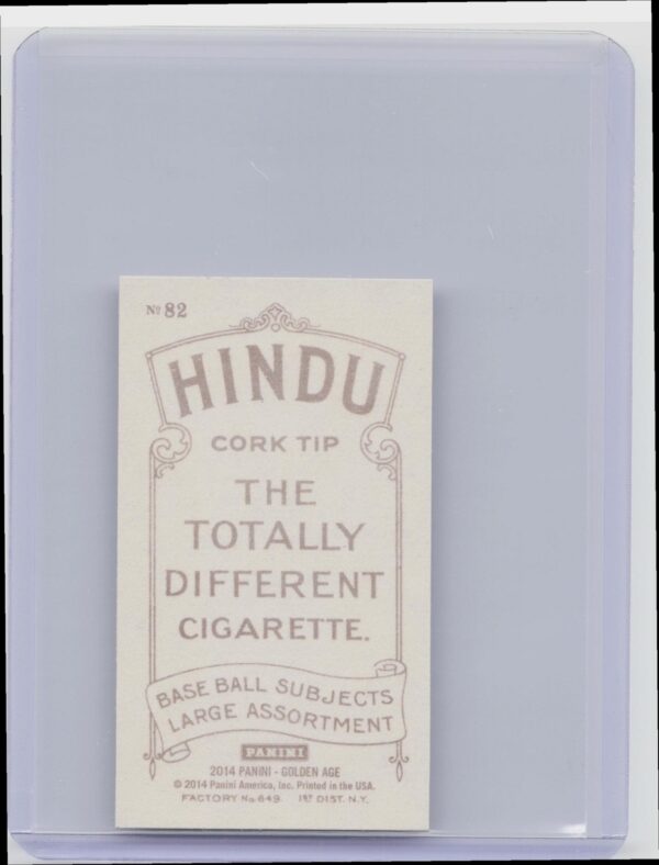 2014 Panini Golden Age Martin Luther King Jr. Hindu Cork Tip back #82 - Image 3