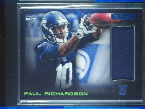 2014 Panini Rookies & Stars Paul Richardson MEM #33 Seahawks Rookie Materials