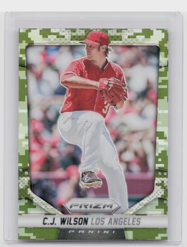 2014 Prizm C.J. Wilson Prizms Camo #83 Angels