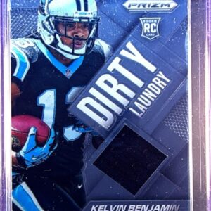 2014 Prizm Kelvin Benjamin JSY #DL-KB Panthers Dirty Laundry