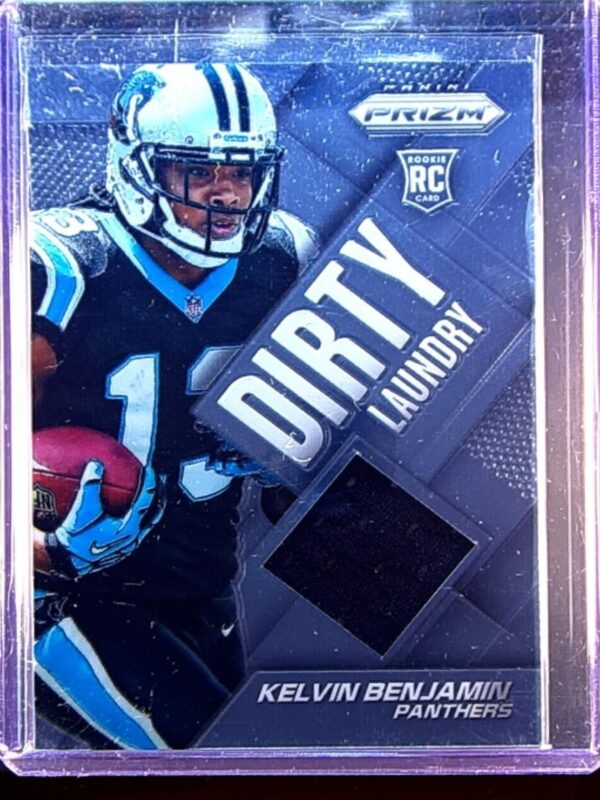 2014 Prizm Kelvin Benjamin JSY #DL-KB Panthers Dirty Laundry