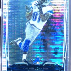 2014 Topps Chrome Calvin Johnson Pulsar Refractors #98 Lions