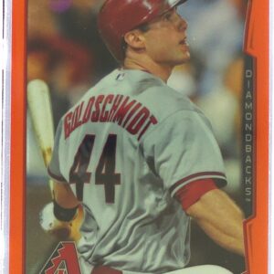 2014 Topps Chrome Paul Goldschmidt Orange Refractors #125 Diamondbacks