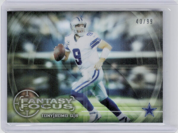2014 Topps Chrome Tony Romo SN99 #FF-TR Cowboys Fantasy Focus Refractor