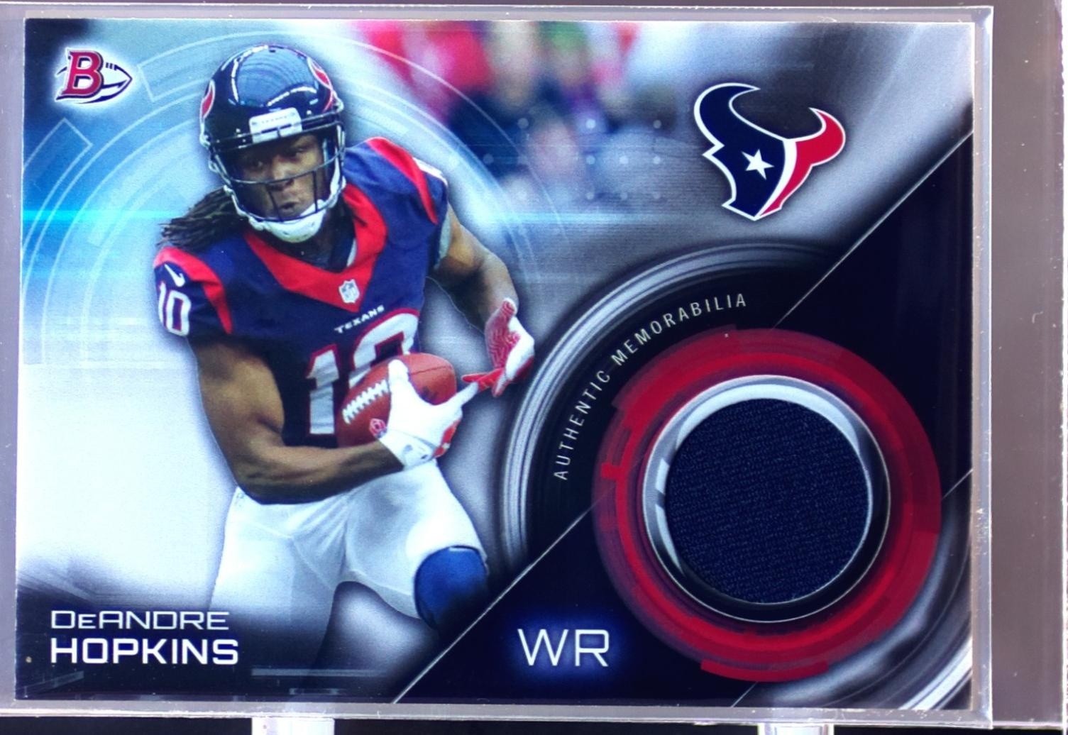 2015 Bowman DeAndre Hopkins JSY #BR-DH Texans Relics